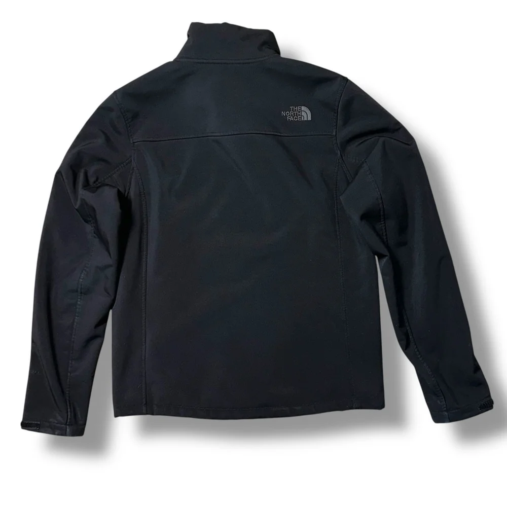 The North Face Mens Apex Chromium Thermal Black Soft Shell Jacket Small Full Zip
